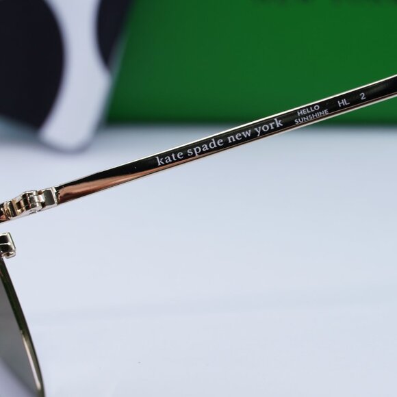 Kate Spade CANNES/G/S 0C9A HA Round Sunglasses - Red/Gold/Brown Gradient - Picture 6 of 10